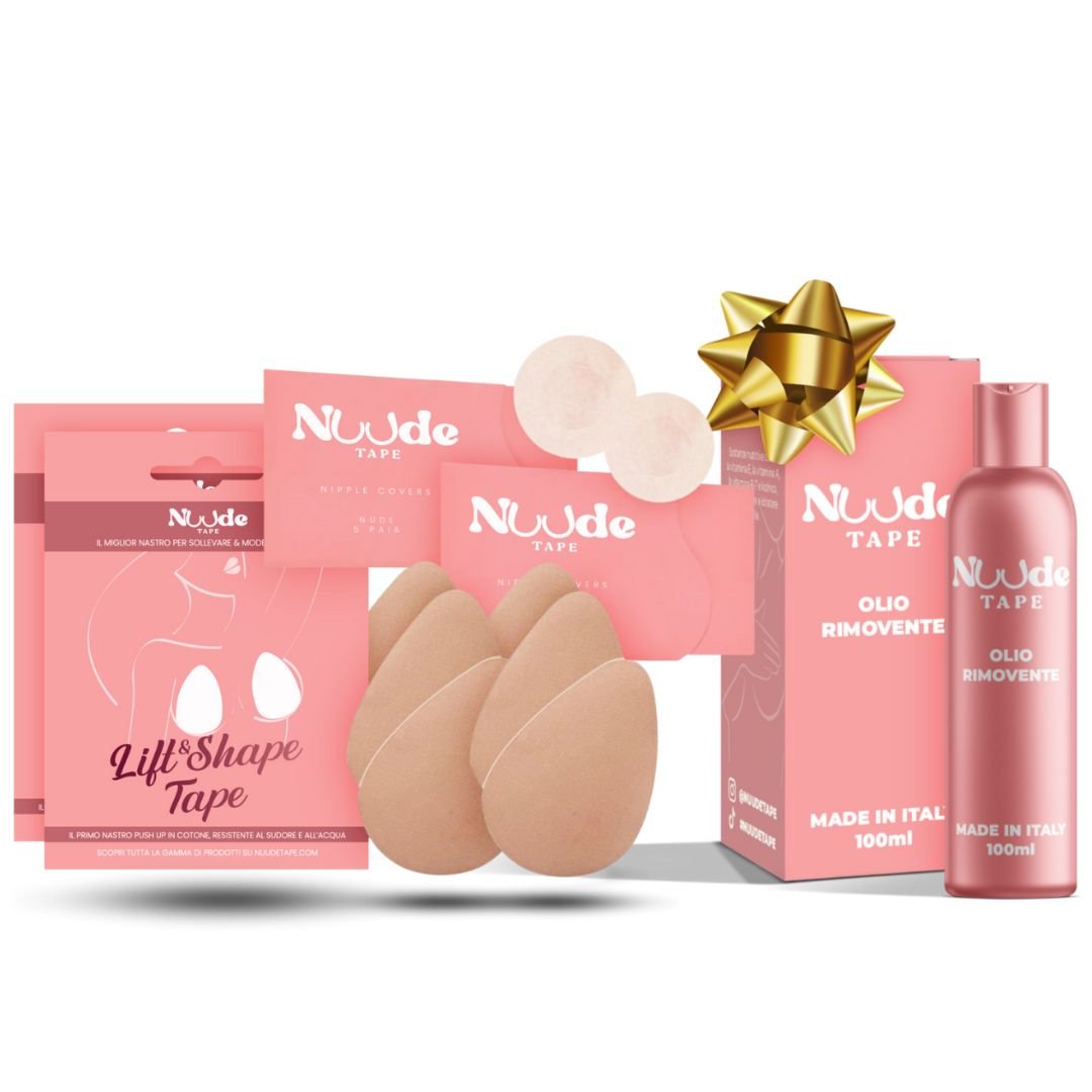 KIT 2X PUSH-UP 2.0 + 2X COPRICAPEZZOLI + OLIO RIMOVENTE IN OMAGGIO - NudeTape