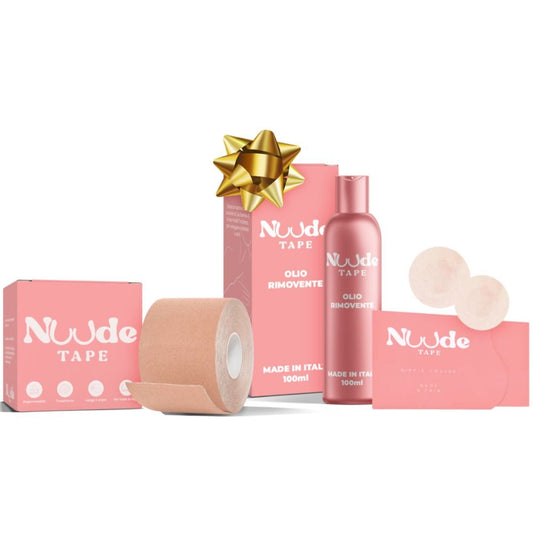 KIT NUUDETAPE + COPRICAPEZZOLI + OLIO RIMOVENTE IN OMAGGIO - NudeTape